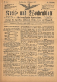 Kreis- und Wochenblatt f&uuml;r den Kreis Czarnikau: Anzeiger f&uuml;r Czarnikau, Sch&ouml;nlanke, Filehne, Kreuz, und Umgegend. 1897.02.02 Jg.45 Nr13