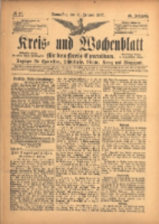Kreis- und Wochenblatt f&uuml;r den Kreis Czarnikau: Anzeiger f&uuml;r Czarnikau, Sch&ouml;nlanke, Filehne, Kreuz, und Umgegend. 1897.02.11 Jg.45 Nr17