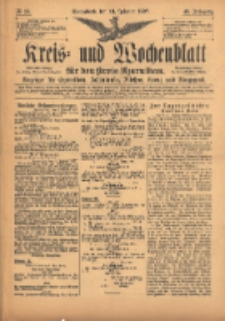 Kreis- und Wochenblatt f&uuml;r den Kreis Czarnikau: Anzeiger f&uuml;r Czarnikau, Sch&ouml;nlanke, Filehne, Kreuz, und Umgegend. 1897.02.13 Jg.45 Nr18