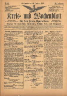Kreis- und Wochenblatt für den Kreis Czarnikau: Anzeiger für Czarnikau, Schönlanke, Filehne, Kreuz, und Umgegend. 1897.02.13 Jg.45 Nr18