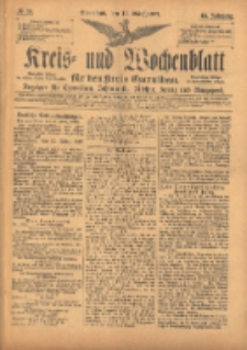 Kreis- und Wochenblatt für den Kreis Czarnikau: Anzeiger für Czarnikau, Schönlanke, Filehne, Kreuz, und Umgegend. 1897.03.13 Jg.45 Nr30