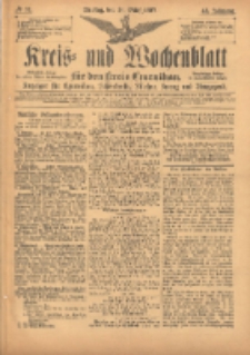 Kreis- und Wochenblatt für den Kreis Czarnikau: Anzeiger für Czarnikau, Schönlanke, Filehne, Kreuz, und Umgegend. 1897.03.16 Jg.45 Nr31