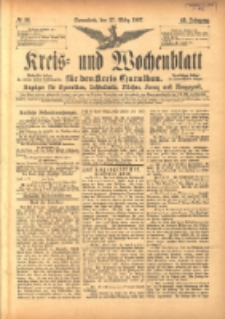 Kreis- und Wochenblatt für den Kreis Czarnikau: Anzeiger für Czarnikau, Schönlanke, Filehne, Kreuz, und Umgegend. 1897.03.27 Jg.45 Nr36