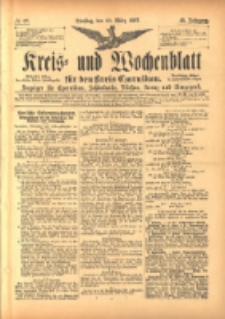Kreis- und Wochenblatt für den Kreis Czarnikau: Anzeiger für Czarnikau, Schönlanke, Filehne, Kreuz, und Umgegend. 1897.03.30 Jg.45 Nr37