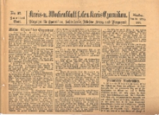 Kreis- und Wochenblatt f&uuml;r den Kreis Czarnikau: Anzeiger f&uuml;r Czarnikau, Sch&ouml;nlanke, Filehne, Kreuz, und Umgegend. 1897.03.30 Jg.45 Nr37