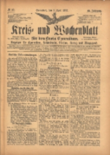 Kreis- und Wochenblatt für den Kreis Czarnikau: Anzeiger für Czarnikau, Schönlanke, Filehne, Kreuz, und Umgegend. 1897.04.03 Jg.45 Nr39