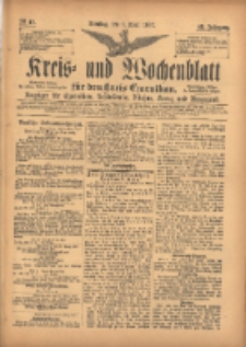 Kreis- und Wochenblatt f&uuml;r den Kreis Czarnikau: Anzeiger f&uuml;r Czarnikau, Sch&ouml;nlanke, Filehne, Kreuz, und Umgegend. 1897.04.06 Jg.45 Nr40