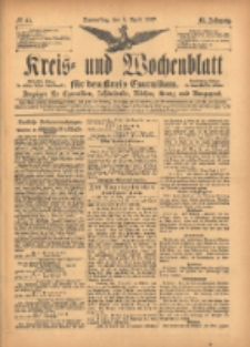Kreis- und Wochenblatt f&uuml;r den Kreis Czarnikau: Anzeiger f&uuml;r Czarnikau, Sch&ouml;nlanke, Filehne, Kreuz, und Umgegend. 1897.04.08 Jg.45 Nr41