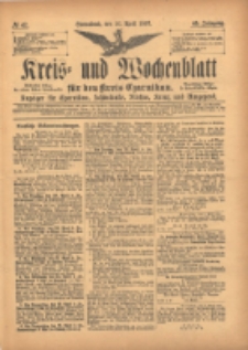 Kreis- und Wochenblatt für den Kreis Czarnikau: Anzeiger für Czarnikau, Schönlanke, Filehne, Kreuz, und Umgegend. 1897.04.10 Jg.45 Nr42