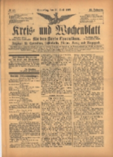 Kreis- und Wochenblatt f&uuml;r den Kreis Czarnikau: Anzeiger f&uuml;r Czarnikau, Sch&ouml;nlanke, Filehne, Kreuz, und Umgegend. 1897.04.29 Jg.45 Nr49