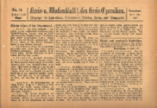 Kreis- und Wochenblatt für den Kreis Czarnikau: Anzeiger für Czarnikau, Schönlanke, Filehne, Kreuz, und Umgegend. 1897.05.01 Jg.45 Nr50