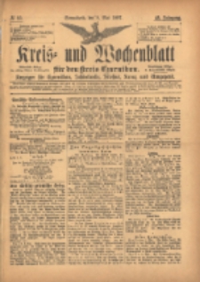 Kreis- und Wochenblatt f&uuml;r den Kreis Czarnikau: Anzeiger f&uuml;r Czarnikau, Sch&ouml;nlanke, Filehne, Kreuz, und Umgegend. 1897.05.08 Jg.45 Nr53