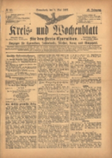 Kreis- und Wochenblatt für den Kreis Czarnikau: Anzeiger für Czarnikau, Schönlanke, Filehne, Kreuz, und Umgegend. 1897.05.08 Jg.45 Nr53