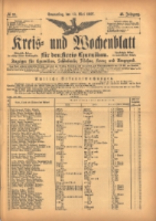 Kreis- und Wochenblatt f&uuml;r den Kreis Czarnikau: Anzeiger f&uuml;r Czarnikau, Sch&ouml;nlanke, Filehne, Kreuz, und Umgegend. 1897.05.13 Jg.45 Nr55