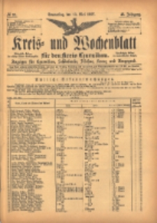 Kreis- und Wochenblatt für den Kreis Czarnikau: Anzeiger für Czarnikau, Schönlanke, Filehne, Kreuz, und Umgegend. 1897.05.13 Jg.45 Nr55