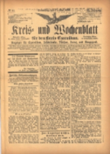 Kreis- und Wochenblatt f&uuml;r den Kreis Czarnikau: Anzeiger f&uuml;r Czarnikau, Sch&ouml;nlanke, Filehne, Kreuz, und Umgegend. 1897.05.27 Jg.45 Nr61
