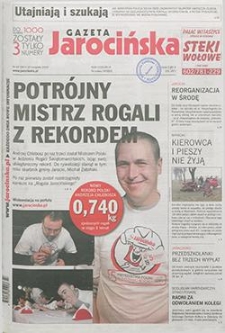 Gazeta Jarocińska 2009.11.20 Nr47(997)