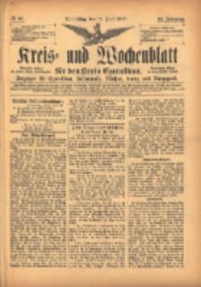 Kreis- und Wochenblatt f&uuml;r den Kreis Czarnikau: Anzeiger f&uuml;r Czarnikau, Sch&ouml;nlanke, Filehne, Kreuz, und Umgegend. 1897.06.17 Jg.45 Nr68