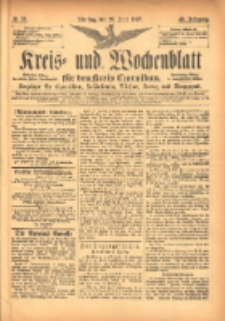 Kreis- und Wochenblatt für den Kreis Czarnikau: Anzeiger für Czarnikau, Schönlanke, Filehne, Kreuz, und Umgegend. 1897.06.29 Jg.45 Nr73