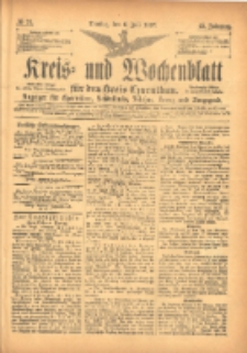 Kreis- und Wochenblatt für den Kreis Czarnikau: Anzeiger für Czarnikau, Schönlanke, Filehne, Kreuz, und Umgegend. 1897.07.06 Jg.45 Nr76