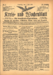 Kreis- und Wochenblatt f&uuml;r den Kreis Czarnikau: Anzeiger f&uuml;r Czarnikau, Sch&ouml;nlanke, Filehne, Kreuz, und Umgegend. 1897.07.08 Jg.45 Nr77