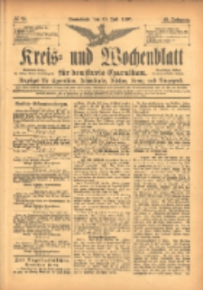 Kreis- und Wochenblatt f&uuml;r den Kreis Czarnikau: Anzeiger f&uuml;r Czarnikau, Sch&ouml;nlanke, Filehne, Kreuz, und Umgegend. 1897.07.10 Jg.45 Nr78