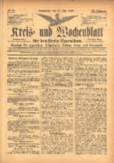 Kreis- und Wochenblatt für den Kreis Czarnikau: Anzeiger für Czarnikau, Schönlanke, Filehne, Kreuz, und Umgegend. 1897.07.10 Jg.45 Nr78