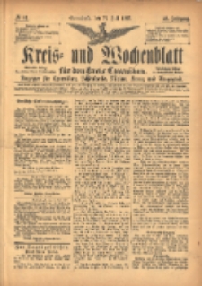 Kreis- und Wochenblatt für den Kreis Czarnikau: Anzeiger für Czarnikau, Schönlanke, Filehne, Kreuz, und Umgegend. 1897.07.17 Jg.45 Nr81