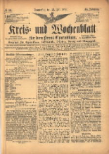 Kreis- und Wochenblatt f&uuml;r den Kreis Czarnikau: Anzeiger f&uuml;r Czarnikau, Sch&ouml;nlanke, Filehne, Kreuz, und Umgegend. 1897.07.22 Jg.45 Nr83