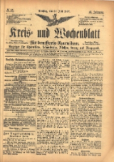 Kreis- und Wochenblatt f&uuml;r den Kreis Czarnikau: Anzeiger f&uuml;r Czarnikau, Sch&ouml;nlanke, Filehne, Kreuz, und Umgegend. 1897.07.27 Jg.45 Nr85