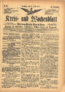 Kreis- und Wochenblatt für den Kreis Czarnikau: Anzeiger für Czarnikau, Schönlanke, Filehne, Kreuz, und Umgegend. 1897.07.27 Jg.45 Nr85