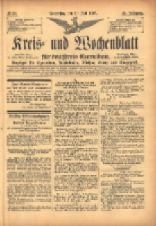 Kreis- und Wochenblatt f&uuml;r den Kreis Czarnikau: Anzeiger f&uuml;r Czarnikau, Sch&ouml;nlanke, Filehne, Kreuz, und Umgegend. 1897.07.29 Jg.45 Nr86