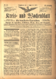 Kreis- und Wochenblatt f&uuml;r den Kreis Czarnikau: Anzeiger f&uuml;r Czarnikau, Sch&ouml;nlanke, Filehne, Kreuz, und Umgegend. 1897.09.04 Jg.45 Nr102