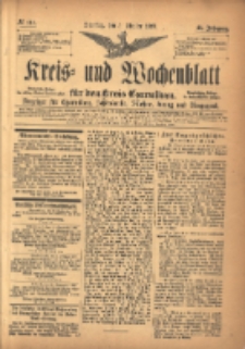 Kreis- und Wochenblatt f&uuml;r den Kreis Czarnikau: Anzeiger f&uuml;r Czarnikau, Sch&ouml;nlanke, Filehne, Kreuz, und Umgegend. 1897.10.05 Jg.45 Nr115