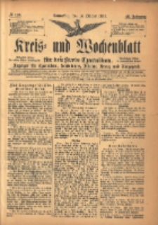 Kreis- und Wochenblatt f&uuml;r den Kreis Czarnikau: Anzeiger f&uuml;r Czarnikau, Sch&ouml;nlanke, Filehne, Kreuz, und Umgegend. 1897.10.14 Jg.45 Nr119