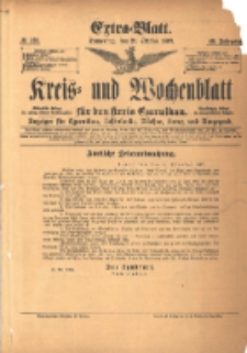 Kreis- und Wochenblatt f&uuml;r den Kreis Czarnikau: Anzeiger f&uuml;r Czarnikau, Sch&ouml;nlanke, Filehne, Kreuz, und Umgegend. 1897.10.21 Jg.45 Nr123