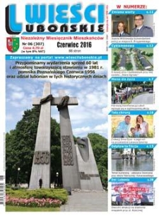Wieści Lubońskie 2016.06 Nr6(307)
