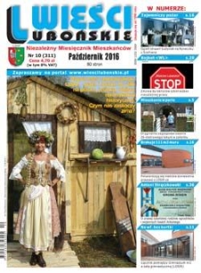 Wieści Lubońskie 2016.10 Nr10(311)
