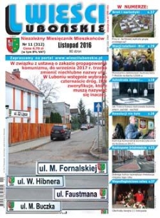 Wieści Lubońskie 2016.11 Nr11(312)