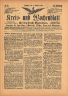 Kreis- und Wochenblatt f&uuml;r den Kreis Czarnikau: Anzeiger f&uuml;r Czarnikau, Sch&ouml;nlanke, Filehne, Kreuz, und Umgegend. 1899.03.07 Jg.47 Nr28