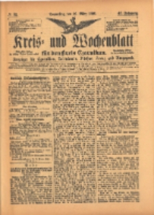 Kreis- und Wochenblatt für den Kreis Czarnikau: Anzeiger für Czarnikau, Schönlanke, Filehne, Kreuz, und Umgegend. 1899.03.16 Jg.47 Nr32