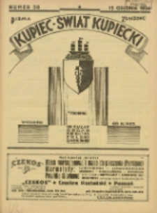 Kupiec-Świat Kupiecki; pisma złączone; oficjalny organ kupiectwa Polski Zachodniej 1934.12.15 R.28 Nr50