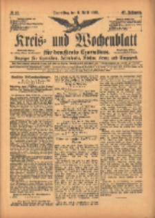 Kreis- und Wochenblatt f&uuml;r den Kreis Czarnikau: Anzeiger f&uuml;r Czarnikau, Sch&ouml;nlanke, Filehne, Kreuz, und Umgegend. 1899.04.06 Jg.47 Nr40