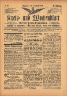 Kreis- und Wochenblatt f&uuml;r den Kreis Czarnikau: Anzeiger f&uuml;r Czarnikau, Sch&ouml;nlanke, Filehne, Kreuz, und Umgegend. 1899.04.20 Jg.47 Nr46