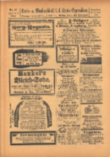 Kreis- und Wochenblatt f&uuml;r den Kreis Czarnikau: Anzeiger f&uuml;r Czarnikau, Sch&ouml;nlanke, Filehne, Kreuz, und Umgegend. 1899.04.22 Jg.47 Nr47