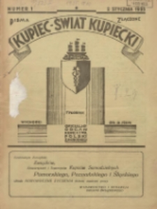 Kupiec-Świat Kupiecki; pisma złączone; oficjalny organ kupiectwa Polski Zachodniej 1935.01.02 R.29 Nr1