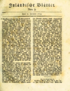 Inländische Blätter. 1814.01.20 Nr3