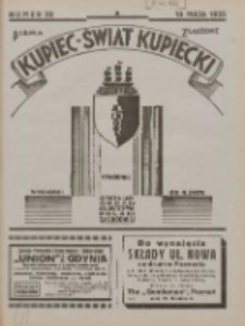 Kupiec-Świat Kupiecki; pisma złączone; oficjalny organ kupiectwa Polski Zachodniej 1935.05.16 R.29 Nr20