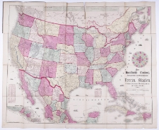 Der Amerikanische Continent. Topographische und Eisenbahn-Karte der Verein. Staaten, Britischen Besitzungen, Westindien, Mexico und Central America [...] durch R. Rosa.