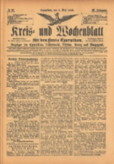 Kreis- und Wochenblatt f&uuml;r den Kreis Czarnikau: Anzeiger f&uuml;r Czarnikau, Sch&ouml;nlanke, Filehne, Kreuz, und Umgegend. 1899.05.06 Jg.47 Nr53